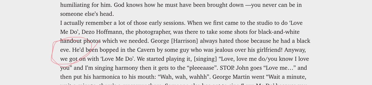 tented65's tweet photo. @marklewisohn  Found this typo in the McCartney interview https://t.co/DVB66LaUNo
