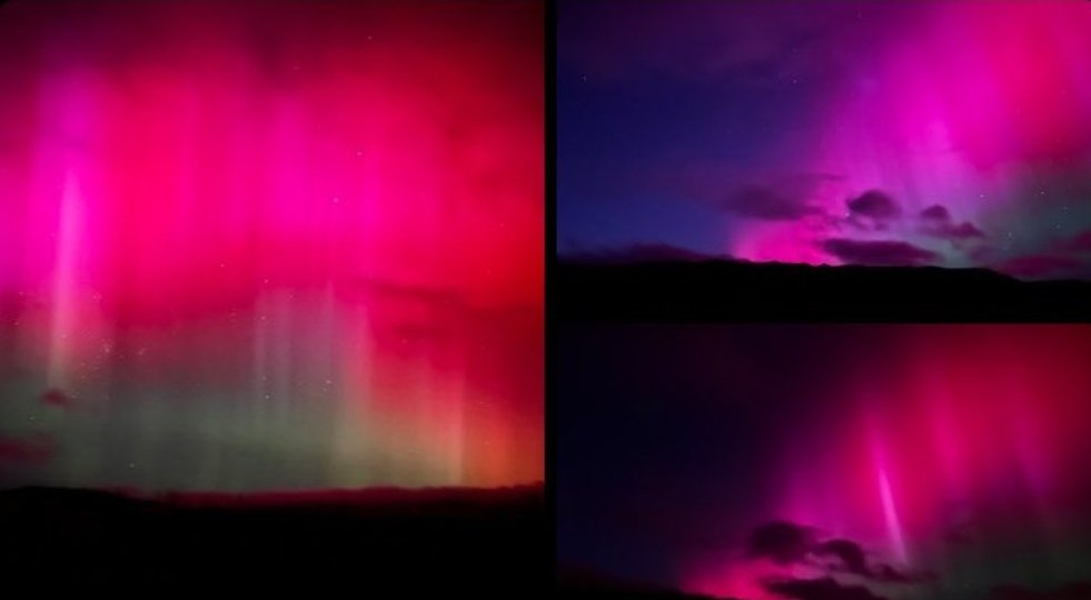 HelisutCordova's tweet photo. Estas son las increíbles imágenes de las auroras boreales por la #tormentaGeomagnetica en diferentes partes del mundo incluyendo #Mexico.

#solarstorm #AuroraBoreal #auroreboreale #TormentaSolar https://t.co/DBrhBvzjzr