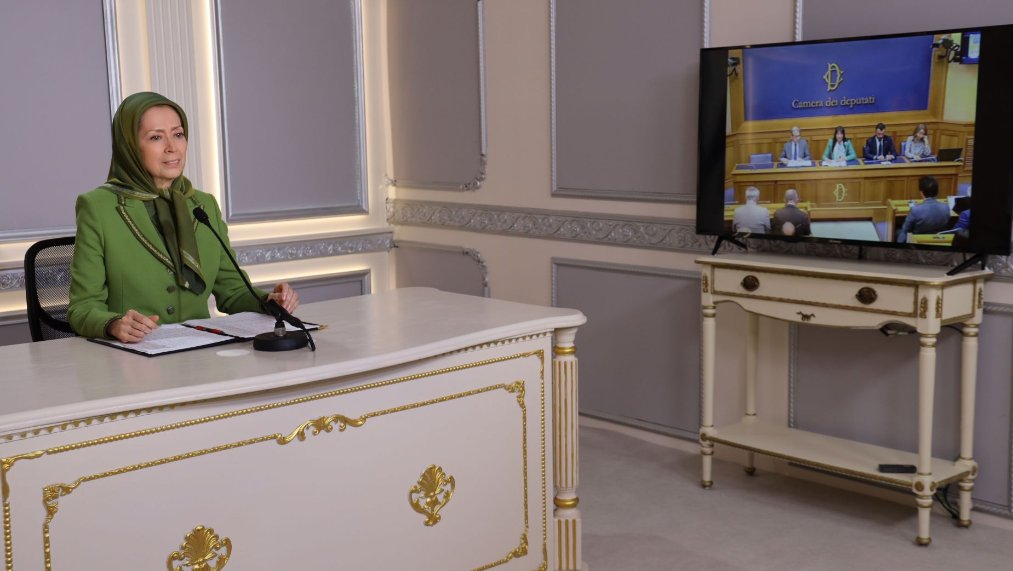 6-“This signifies a profound grasp of the current global crisis,” Mrs. Rajavi remarked. “The Italian parliament has identified the clerical regime, the IRGC & their proxies as the primary obstacles to peace in the region and beyond. 
#BlacklistIRGC #Time4FirmIranPolicy #FreeIran