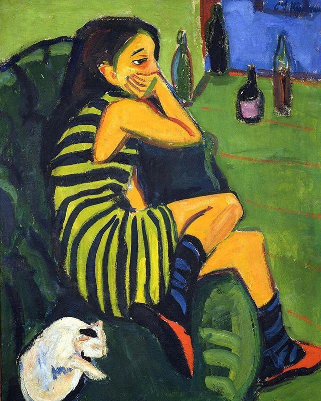 Ernst Ludwig Kirchner (1880–1938) Artistin - Marcella, 1910