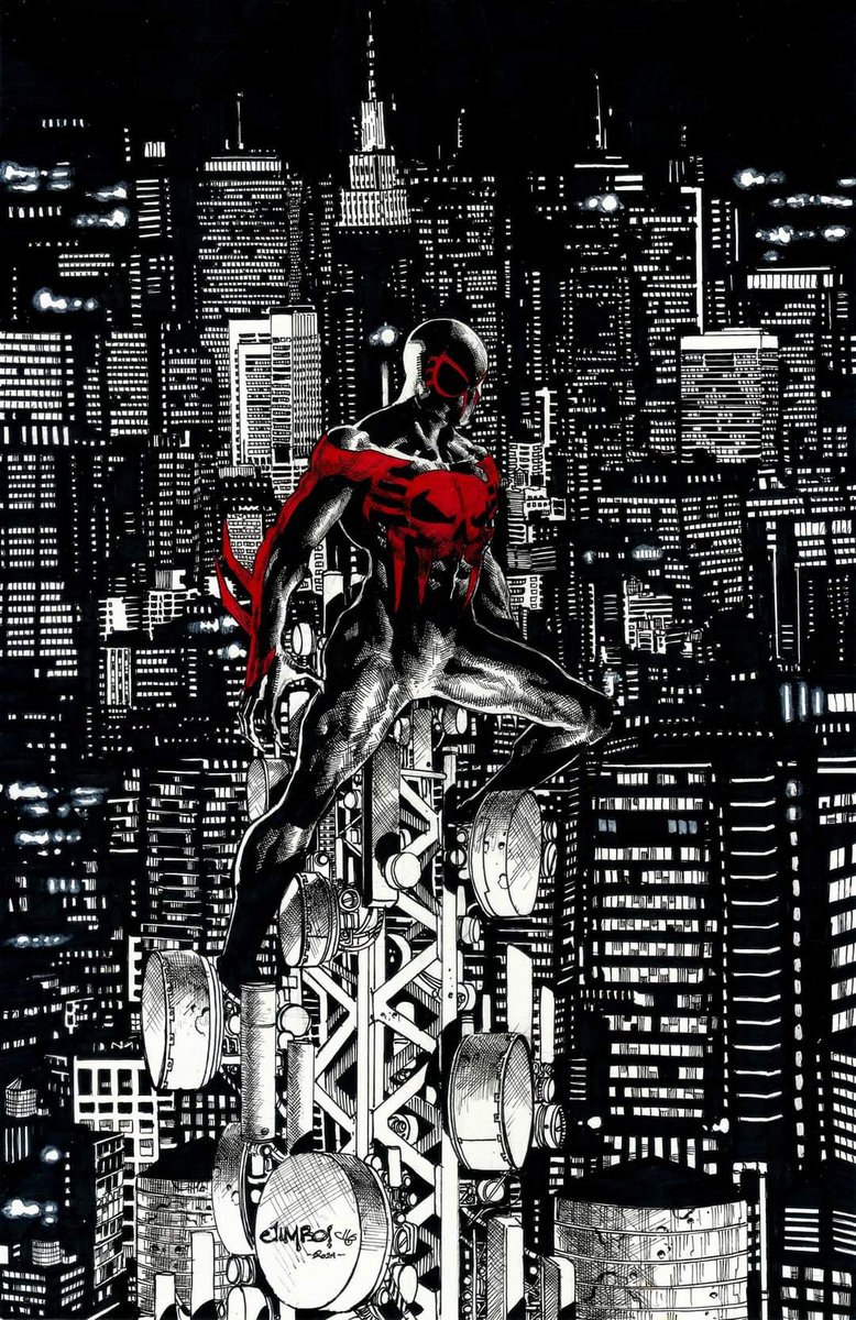 2099 
Art by Jimbo Salgado 
#Spiderman2099