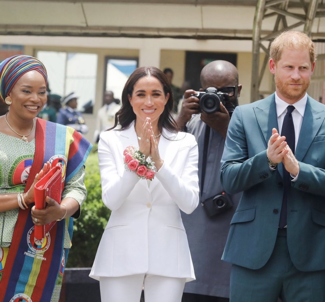 Just look at #PrincessMeghan face 

She is just in her element as she stands by #PrinceHarry all the way ✨♥️