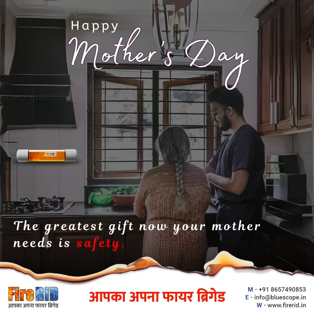 Happy Mother's Day! Give your mom the gift of safety this year with our Automatic Fire Extinguisher.🧯Protect what matters most. 🌟
#HappyMothersDay #MothersDay #Mom #Mother #MothersDayGift #FireSafety #AutomaticFireExtinguisher #FireExtinguisher #SafetyFirst #FirePrevention