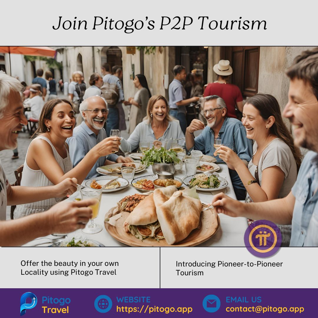 P2P Tourism is a transformative movement empowering local pioneers like you to design personalized tours that reveal the hidden treasures of your community. It's about sharing the soul of your locale with fellow travelers.

#PitogoTravel #P2PTourism