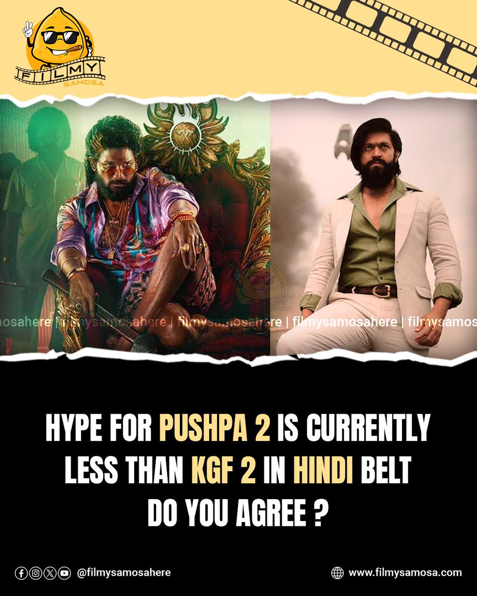 Why does #Pushpa2 have less hype than #KGF2?

#KGF #Pushpa #Sukumar #PrashanthNeel #iconstar #iconstaralluarjun #alluarjun #yash #rockingstaryash #rockingstar