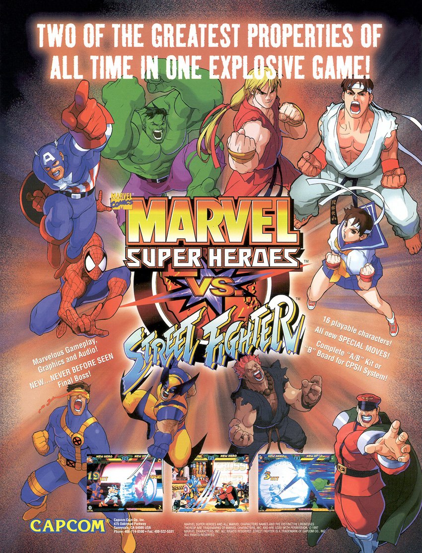 Lets take a moment to appreciate 'Marvel Super Heroes vs. Street Fighter' and reflect on how Awesome it was and how it would be exceedingly good to get a Re-release of it with online multiplayer added 🤞🤞🤞