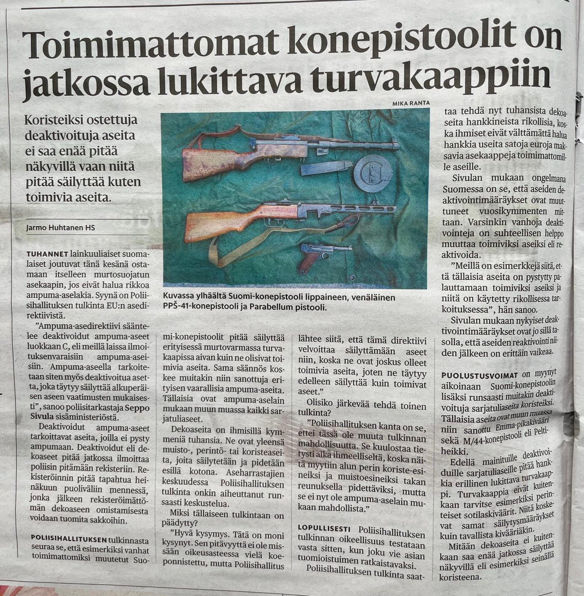 Iso osa suomalaista sotahistoriaa on menossa vessanpöntöstä alas kun toimimattomia muistoesineitä romutetaan niiden tullessa koriste-esineinä arvottomiksi. Miten tämä on mahdollista @kokoomus @persut @KDpuolue @sfprkp
