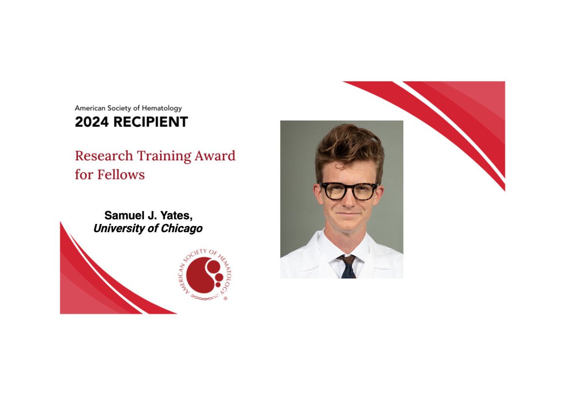 Thrilled to announce I am one of the recipients of the @ASH_hematology RTAF #ASHAwards! A huge thank you to mentors @DrWendyStock @Brandon_Faubert @mariamtn89 and institutional support from @UChicagoHemOnc.