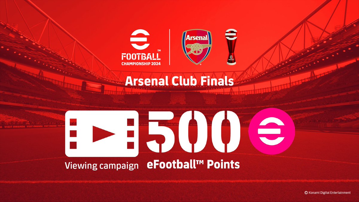 🚨 Reminder 🚨 Enter NOW the live stream via the #ViewingCampaign banner in-game to automatically bag 500 eFootball™ Points! Dont miss your chance ❗️❗️ #BeChampions 🏆 #eFootball
