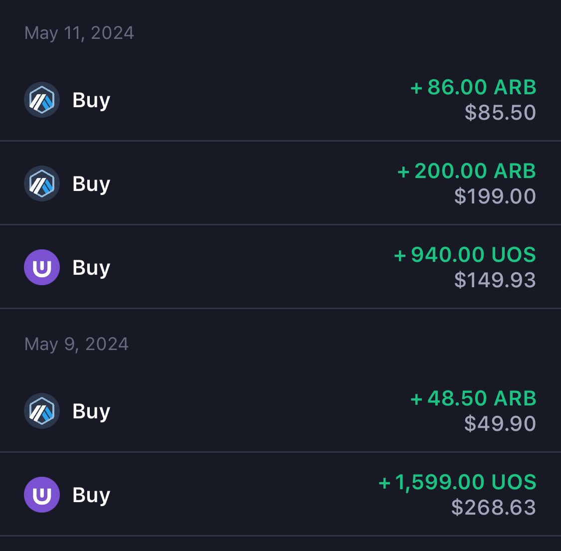 kingstonBTC's tweet photo. 11/5 Portfolio update

-Added to $UOS and $ARB positions, really like these prices https://t.co/gxBkT54r27