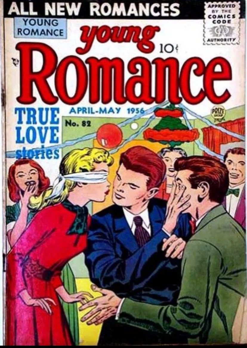 Daily Kirby Romance Cover! April-May 1956 Prize Kirby inks #romancecomics #comics #JackKirby