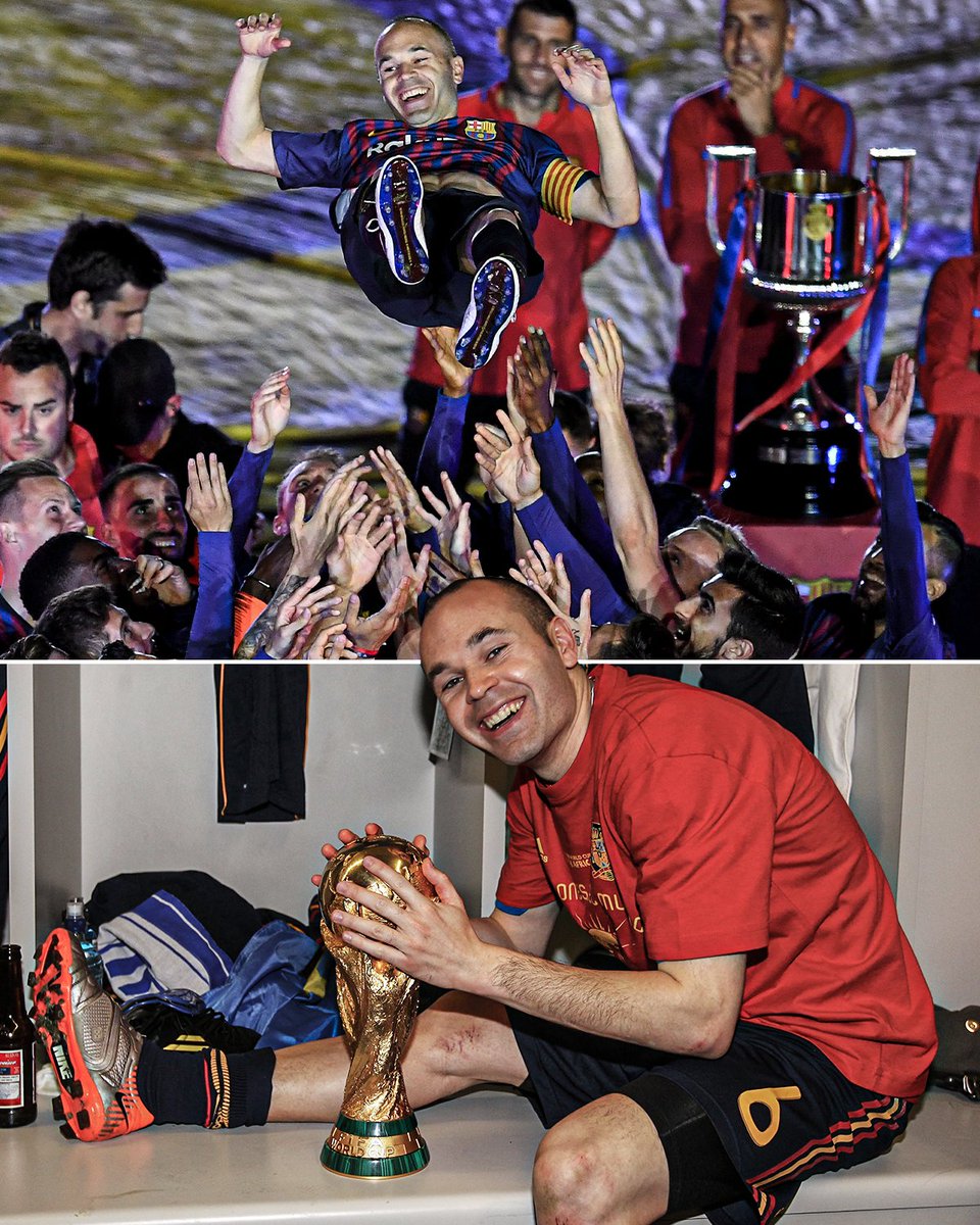 A reminder that Andres Iniesta is the only player to have been named Man of the Match in: 🏆 Euros final 🏆 World Cup final 🏆 Champions League final The midfield maestro turns 40 today 🌟