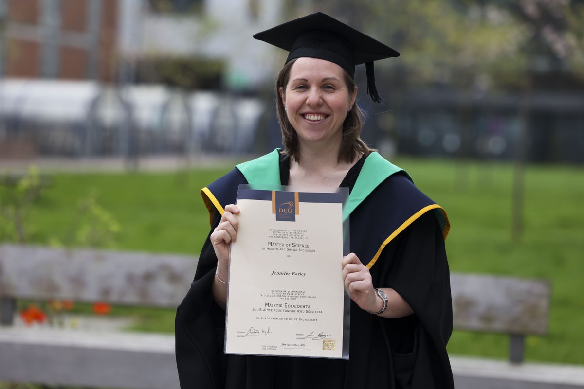 Jenny Earley’s DCU Master’s experience gave her the confidence to step things up in her career and fuelled her passion for promoting social inclusion @DCUSNPCH. Read more here: launch.dcu.ie/4baBlka