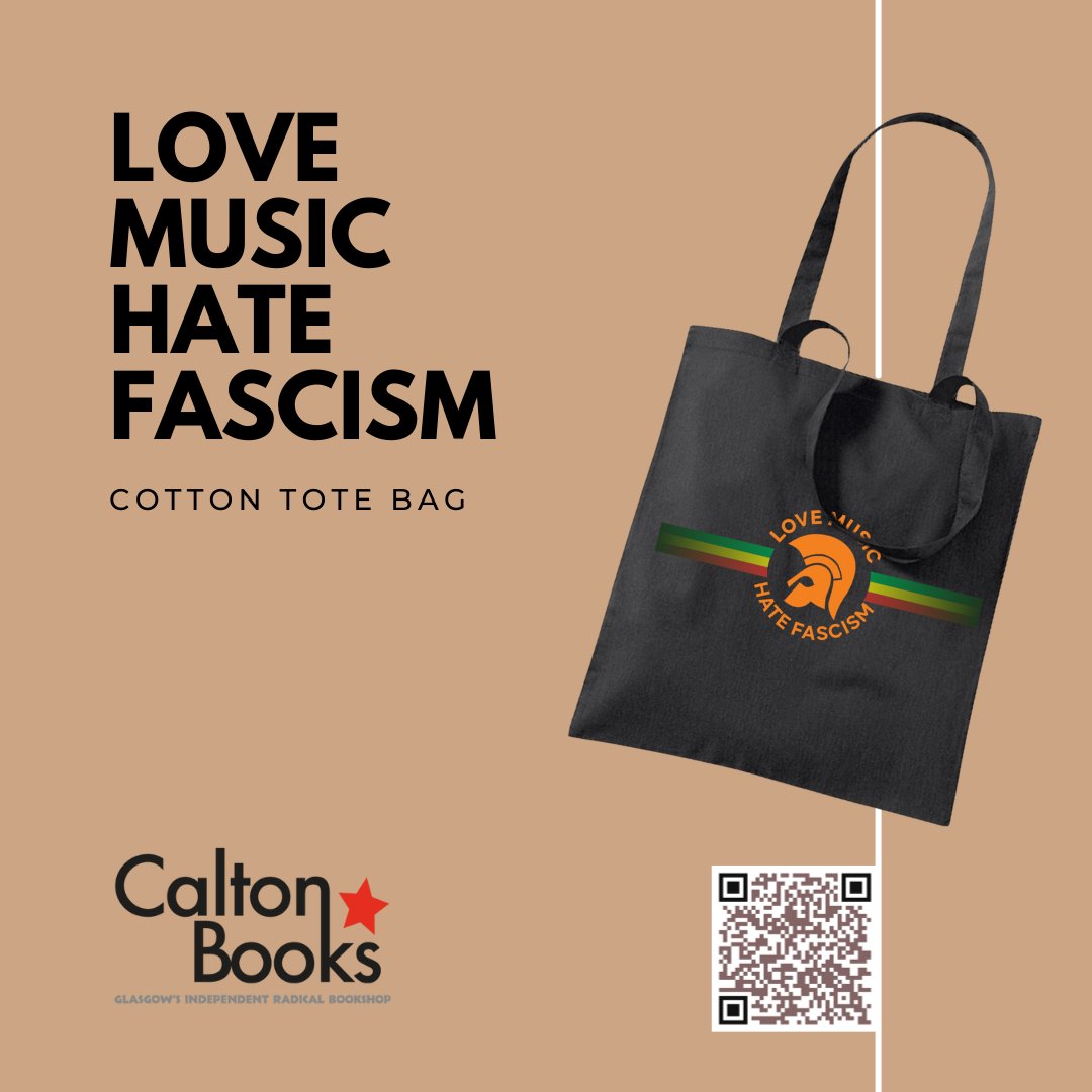 #Trojan #LoveMusic #HateFascism cotton tote bag
#CaltonBooks
ow.ly/TVEH50RvwPP