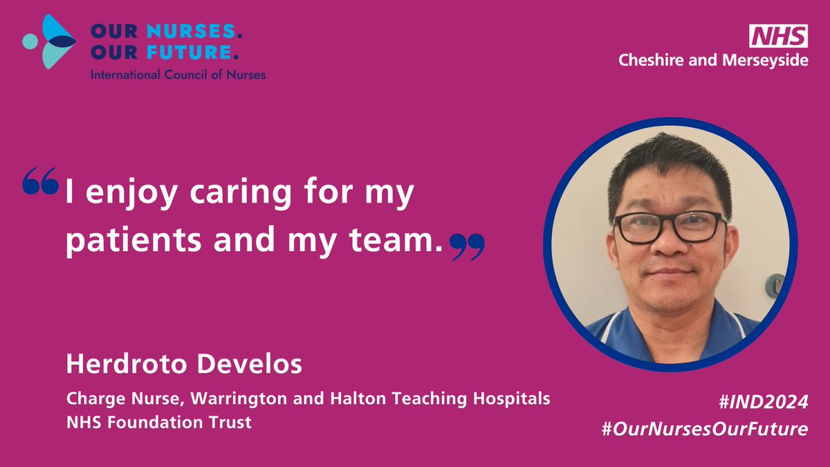 Herdroto, one of our Charge Nurses shares what he enjoys about nursing for #IND2024 #OurNursesOurFuture @WHHNHS