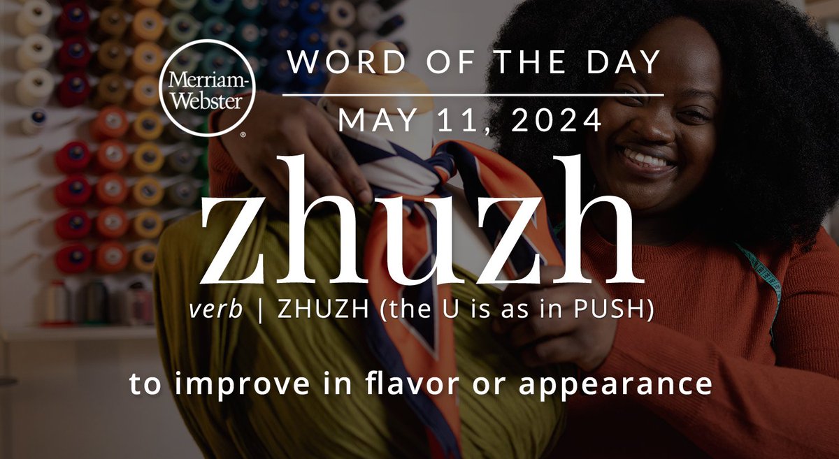 The #WordOfTheDay is ‘zhuzh.’ ow.ly/tNoR50RARZq