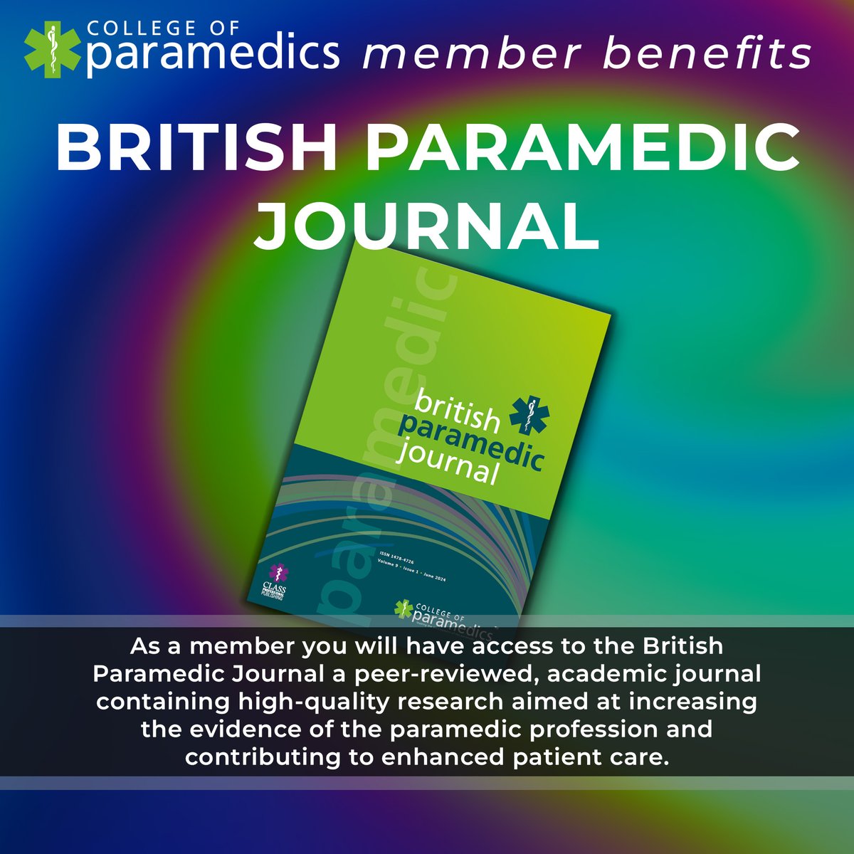 College of Paramedics (@paramedicsuk) on Twitter photo 📖 As a member you have access to the British Paramedic Journal, an electronic journal released quarterly committed to publishing high-quality research and increasing the evidence-base for the paramedic profession. 
👉 You can find all issues on our website. 📖 As a member you have access to the British Paramedic Journal, an electronic journal released quarterly committed to publishing high-quality research and increasing the evidence-base for the paramedic profession. 
👉 You can find all issues on our website.
