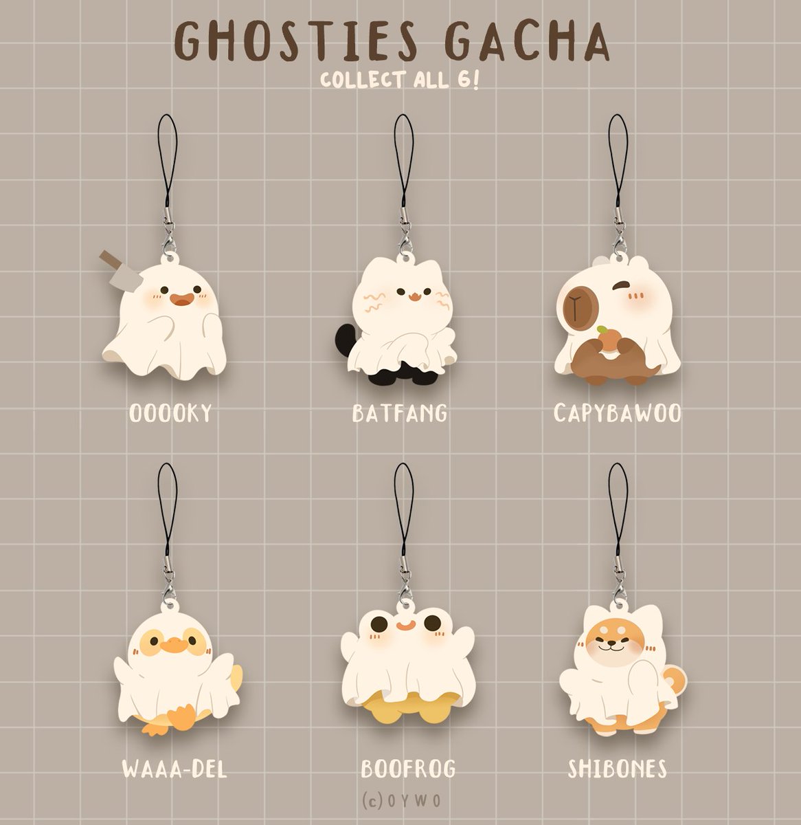 Yay new gacha designs :D I made some ghosties for your mobile phones <3 I wonder if you can spot the real ghost 👀 I'll try to make them borderless but still not a hundred percent sure ; - ; Let me know your thoughts below !!