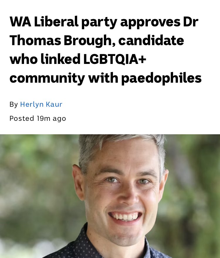 Today’s Liberal party really is just a magnet for bigots, homophobes and your average, run-of-the-mill unhinged, eh? 

Definitely now more MAGA than Menzies