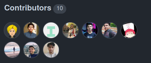 Param3021's tweet photo. 10 people Contributed in @SocialRepo  ! 🥳🥳🥳

SocialRepo - Your Social Handles Repository.

I am adding more issues!
Even you can contribute too: https://t.co/ZHvpXVJXOH

Code/Non-code all types of contributions are accepted!

#buildinpublic #opensource https://t.co/lj36pstbtR