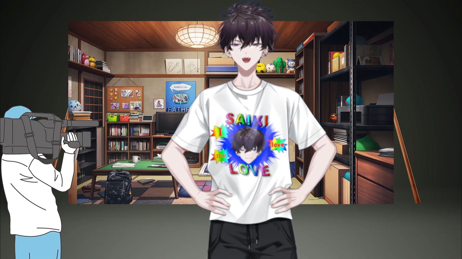 新品】にじさんじ 佐伯イッテツ Tシャツ そのまんまグッズ 佐伯