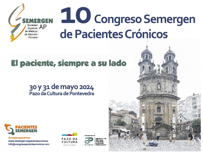 👉10 Congreso de Pacientes crónicos SEMERGEN 📍Pontevedra 🗓️30 y 31 de MAYO. ¡La INSCRIPCIÓN es GRATUITA! Envía tu experiencias de pacientes y asociaciones antes del 8 de Mayo 🟢¿Aún no has visto el programa preliminar? i.mtr.cool/jvoxggrein #CongresoPacientes