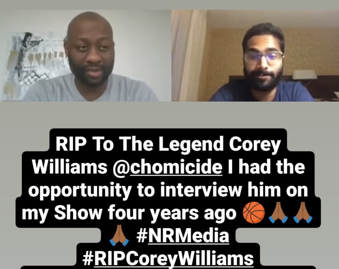 NRMedia50's tweet photo. RIP To The Legend Corey Williams @chomicide I had the opportunity to interview him on my Show four years ago @andrewbogut @AmyTrask πππΎππΎππΎ #NRMedia #RIPCoreyWilliams https://t.co/Iin2lPthl7