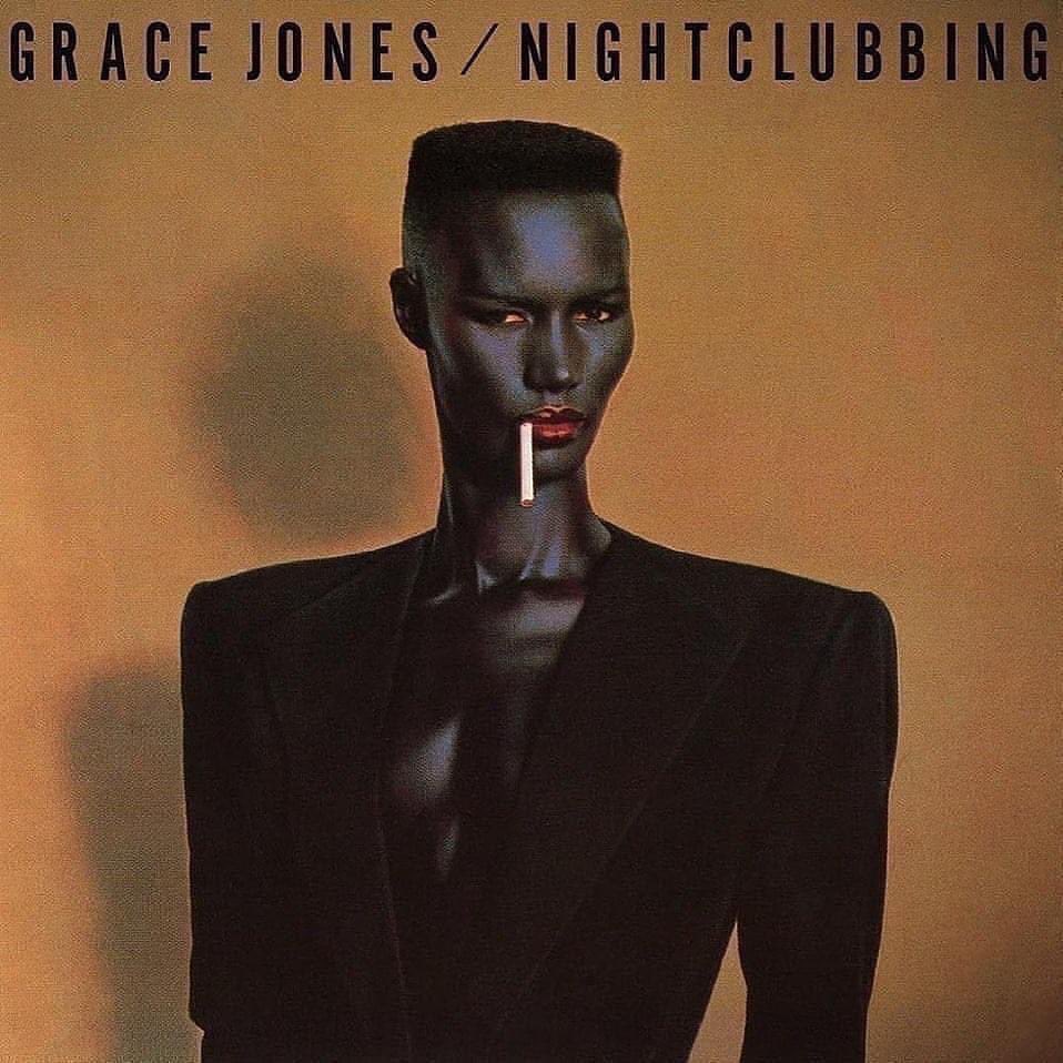 Happy anniversary to Grace Jones’ album, ‘Nightclubbing’. Released this week in 1981. #gracejones #nightclubbing #demolitionman #iveseenthatfacebefore #libertango #pulluptothebumper #useme #feelup #walkingintherain