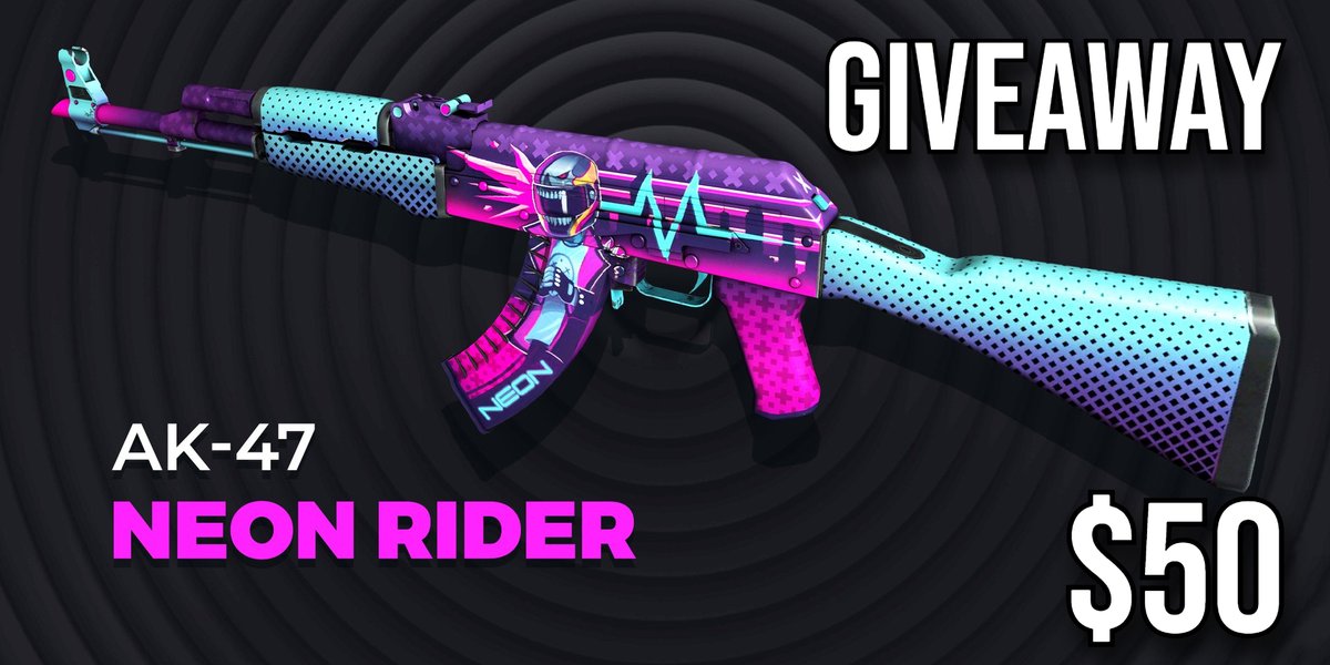 🔥AK-47 | Neon Rider ($50)🔥 Join our giveaway now! 🎁To Enter Giveaway: ✅Follow @barfires + @ShadowPaycom ✅Tag Friends ✅Retweet + Like The winner will be drawn in 7 days, good luck🍀 #CSGOGiveaway #CS2Giveaway #csgoskins #CSGO #CSGO2 #Bitcoin #Steam #gaming