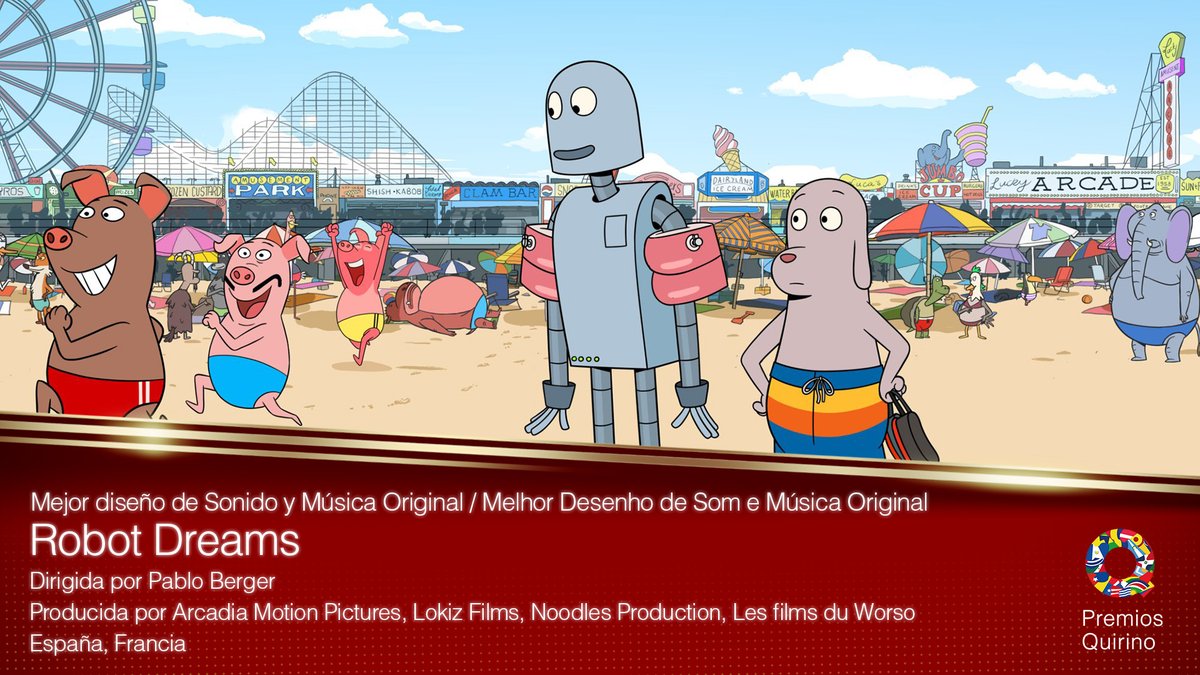 Premios Quirino (@premiosquirino) on Twitter photo 🏆🎉 ¡El Premio Quirino 2024 a Mejor Diseño de Sonido y Música Original es para "Robot Dreams"! ¡Enhorabuena! #PremiosQuirino
<a href="/ArcadiaMotion/">Arcadia Motion Pictures</a> <a href="/noodlesprod/">Noodles Production</a> @TenerifeFilm 🏆🎉 ¡El Premio Quirino 2024 a Mejor Diseño de Sonido y Música Original es para "Robot Dreams"! ¡Enhorabuena! #PremiosQuirino
<a href="/ArcadiaMotion/">Arcadia Motion Pictures</a> <a href="/noodlesprod/">Noodles Production</a> @TenerifeFilm
