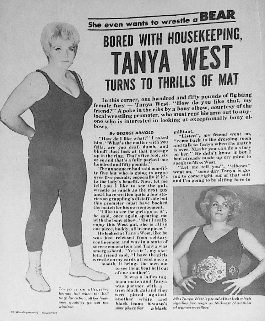 On this day in 1995 Stella Mae French died .

Although it appeared that she came out of the blue to help out the heroes of World Class fend off interfering valets like Baby Doll and Precious, she had actually been wrestling since the 60s.
#prowrestling #vonerichs…