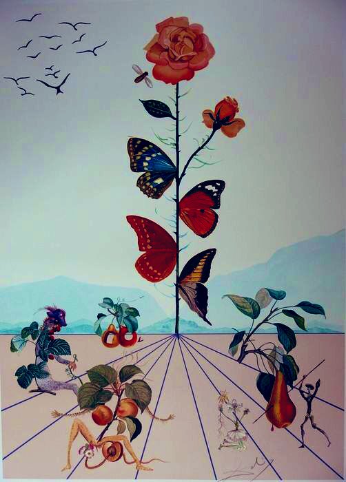 . “Give me two hours a day of activity, and I'll take the other twenty-two in dreams.” ― Salvador Dalí . Salvador Dali Fleurs, 1948
