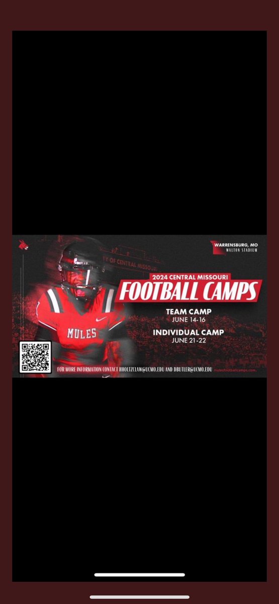 Thank you <a href="/Coach_Sorrells/">Trenton Sorrells</a> for camp invite! 
<a href="/CoachFrigon/">Chad Frigon</a> <a href="/JaysFootball/">Liberty Football</a>