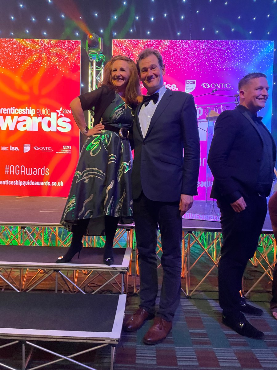 What a joy to work with my dear friend @lucyportercomic at the @theapp_guide #AGAwards in Manchester last night. By the way, Lucy is normal height - I’m just a 6’6” mutant! Congratulations to all our winners!