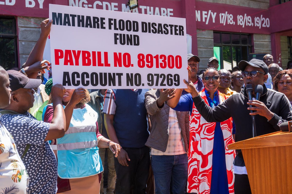 The Mathare Flood Disaster Fund Appeal aimed at raising funds to settle victims of floods, cater for the funeral expenses of those killed in the floods and medical expenses for those injured was launched today at the Mathare DCC office by area MP Anthony Oluoch #Kenyans4Mathare