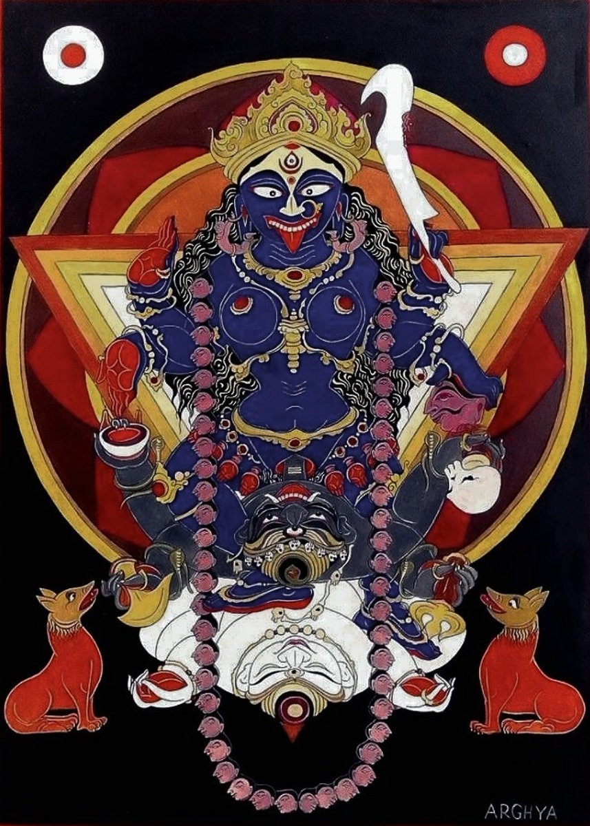 IshaC59815's tweet photo. 🔻KĀLI ; THE SUPREME REALITY 🔻

The Sarvollasa Tantra states that :
         “ There exists no Vidya like Kali, there exists no boon like Kali, there exists no knowledge like Kali, there exists no austerity like Kali.  ” https://t.co/0pLIqHI5Ie