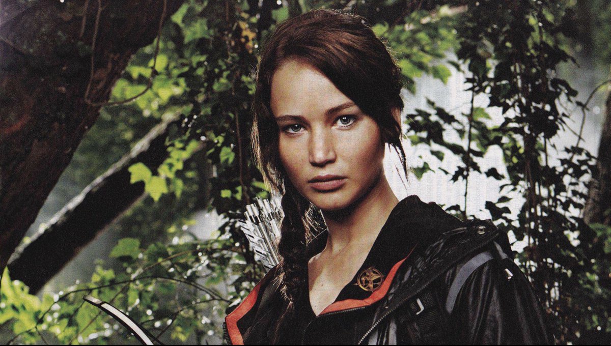 in 2011 Jen is first photographed as Katniss. Photo: Jeff Riedel for Entertainment Weekly (11-May)