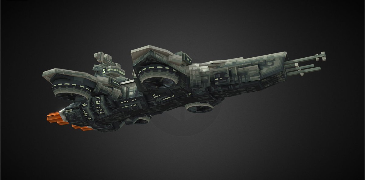 #Blockbench #Minecraft #lowpoly
Helicarrier 空天母舰