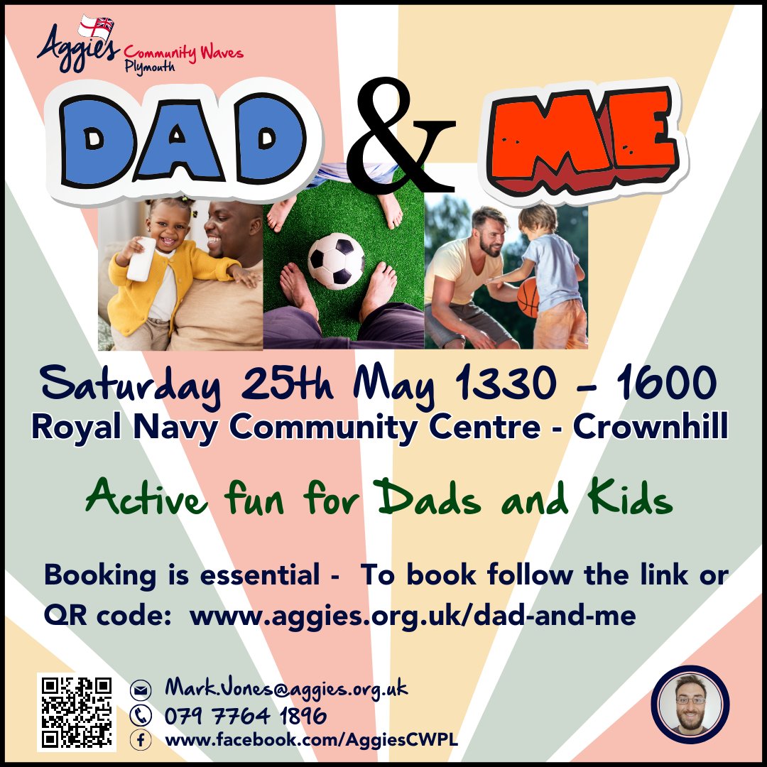 Plymouth Families - Pamper Afternoon and Dad and Me are back this month. Come and join either Letty or Mark and fill up your Saturday afternoon with some fun and relaxation! Booking essential Pamper Afternoon - aggies.org.uk/pamper Dad & Me - aggies.org.uk/dad-and-me
