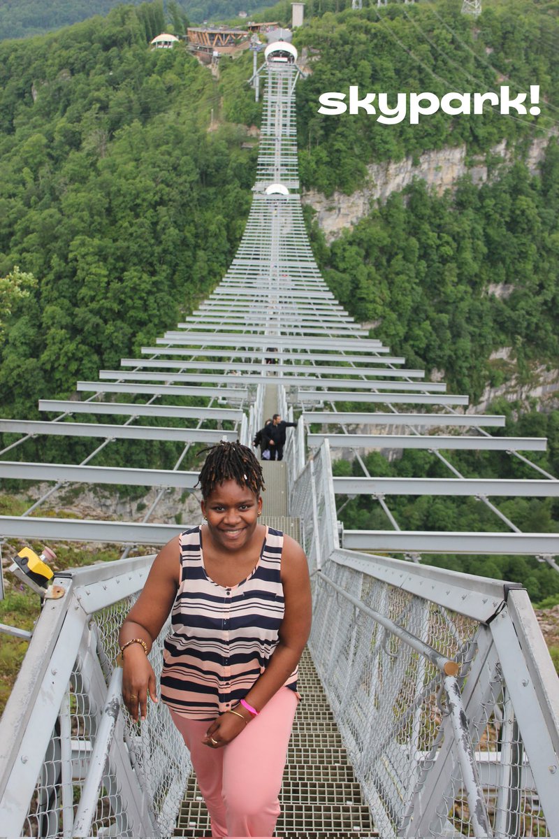 Today I took a walk along the longest suspended pedestrian bridge in Russia @Skypark it's located in a unique natural location – the Akhshtyr Gorge of the Sochi National Park. It's among top 13 most impressive bridges in the world 🤫 #Blessed #Grateful