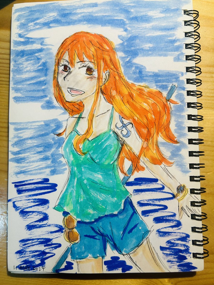 Been busy and tired from work so not much drawing this week. Despite that, have a Nami from One Piece I just did! This weekend will be quieter so hopefully more reading and drawing time~