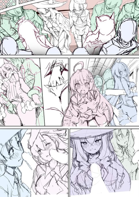 1p目のラフできた なかなかむずかしい 