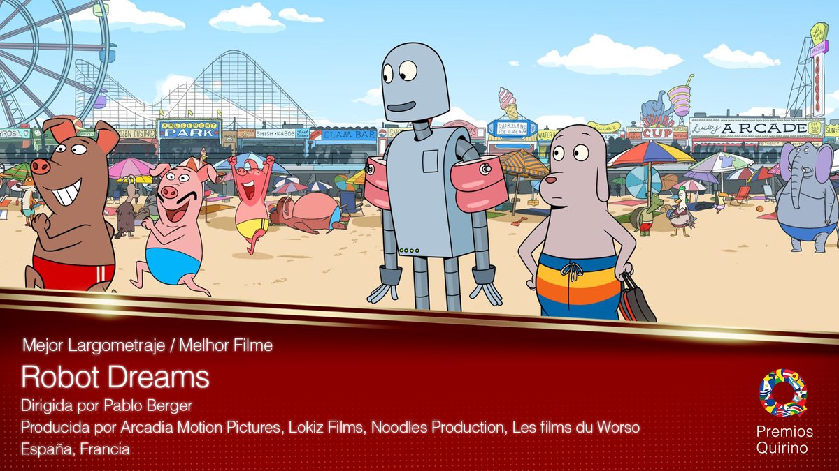 Premios Quirino (@premiosquirino) on Twitter photo 🏆🎉 ¡El Premio Quirino 2024 a Mejor Largometraje es para "Robot Dreams"! ¡Enhorabuena! #PremiosQuirino
<a href="/ArcadiaMotion/">Arcadia Motion Pictures</a> <a href="/noodlesprod/">Noodles Production</a> @TenerifeFilm 🏆🎉 ¡El Premio Quirino 2024 a Mejor Largometraje es para "Robot Dreams"! ¡Enhorabuena! #PremiosQuirino
<a href="/ArcadiaMotion/">Arcadia Motion Pictures</a> <a href="/noodlesprod/">Noodles Production</a> @TenerifeFilm