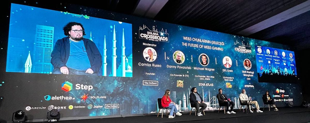 🚨 LATEST: The Panel Discussion on 'The Future of Web3 Gaming' at <a href="/SolanaCrossroad/">Solana Crossroads ✨ ISTANBUL</a> Conference, featuring Danny Povolotski, Michael Wagner, DFL Erwin, Shiti Rastogi, and Camila Russo, is now live.

These teams are pioneers from 2021 building on the <a href="/solana/">Solana</a> Blockchain.
