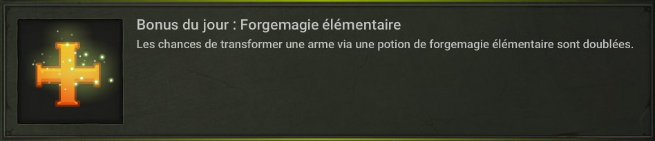 Si vous avez une arme déjà FM dont vous voulez changer l'élément de frapper sans en modifier le jet ... Aujourd'hui est le meilleur moment pour le tenter !