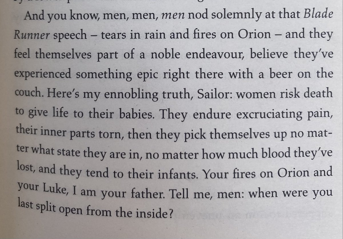 I’ve only read two chapters of #SoldierSailor by #ClaireKilroy & even if it wasn’t awakening profound emotions that I thought I’d processed, I would love it for this paragraph alone -