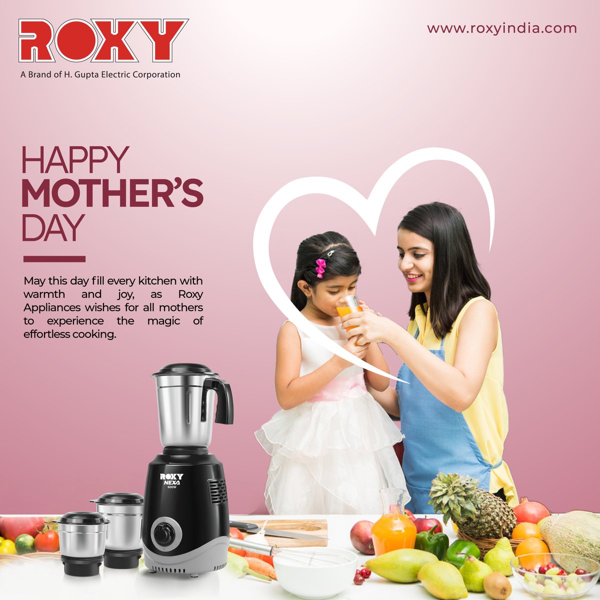 This Mother's Day, let Roxy Home Appliances be her ultimate sidekick, easing every task and adding joy to her moments of rest. Celebrate Mom with the gift of convenience and relaxation. 💖 . . . . For more visit:- roxyindia.com . . . . #MothersDay #Roxy