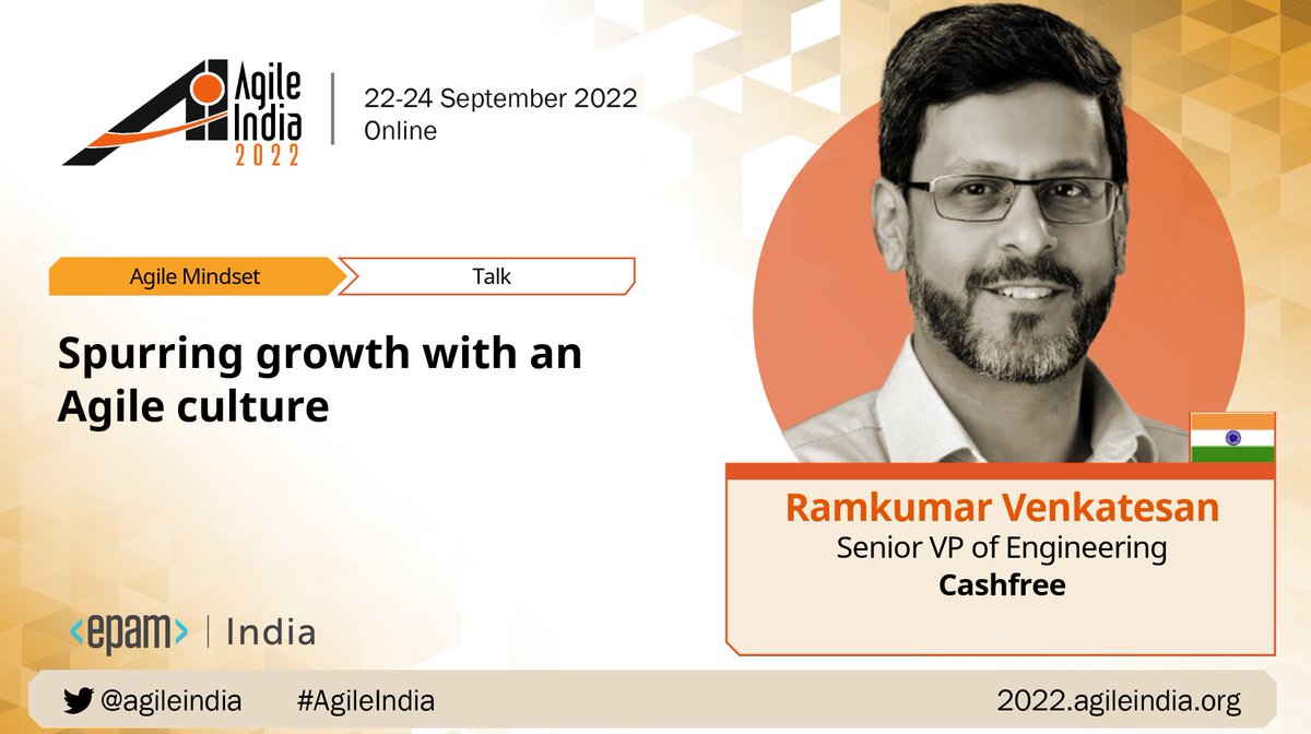 [VIDEO] 'Spurring growth with an Agile culture' by Ramkumar Venkatesan at #AgileIndia 2022.
youtube.com/watch?v=ILuiPr…

#AgileforGood #AgileCulture