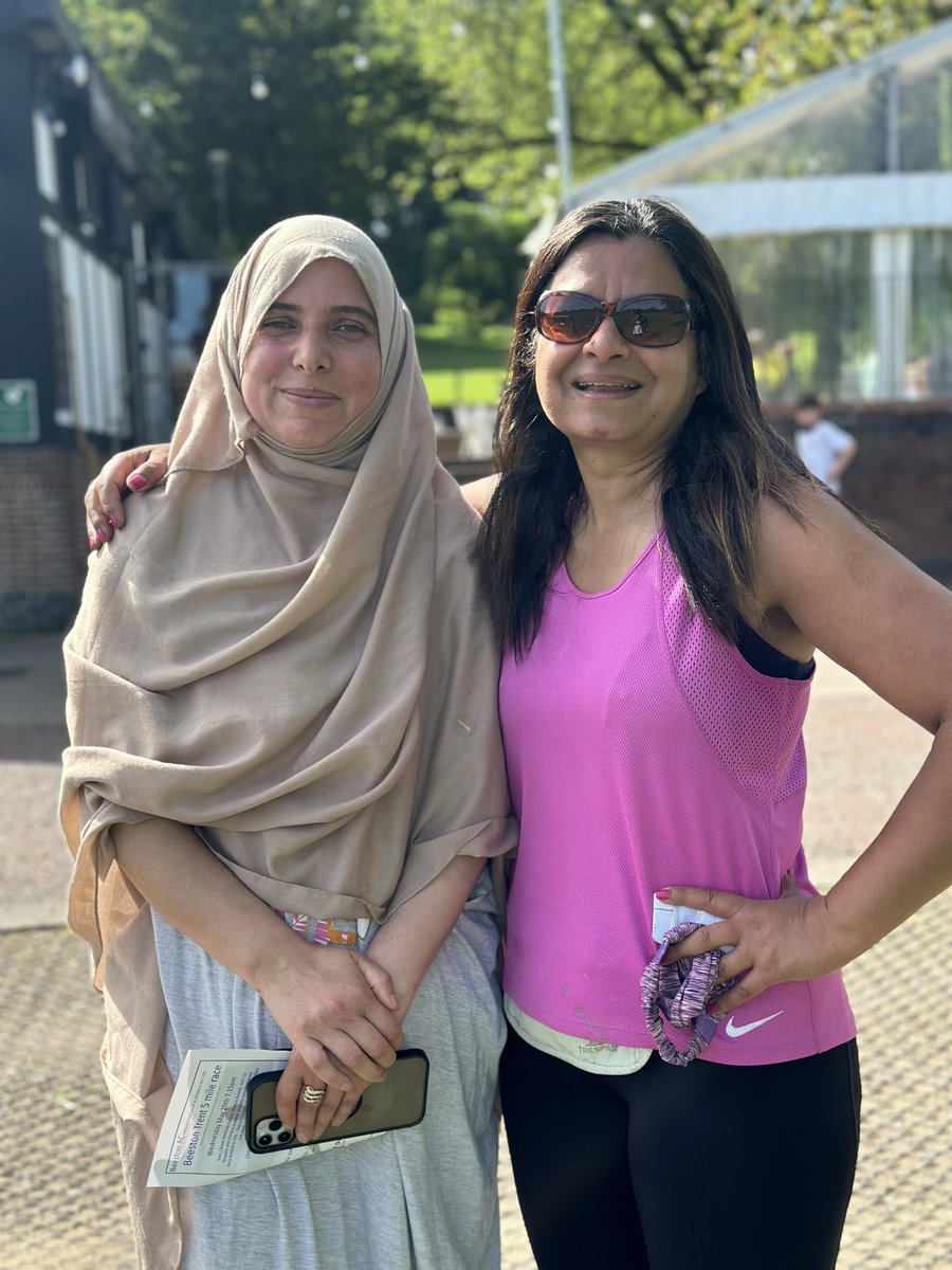 Great to run with Hajra at #parkrun this morning. She’s the first in her family to take up running and is hoping to encourage more Asian women to join 💪🏾 #loveparkrun