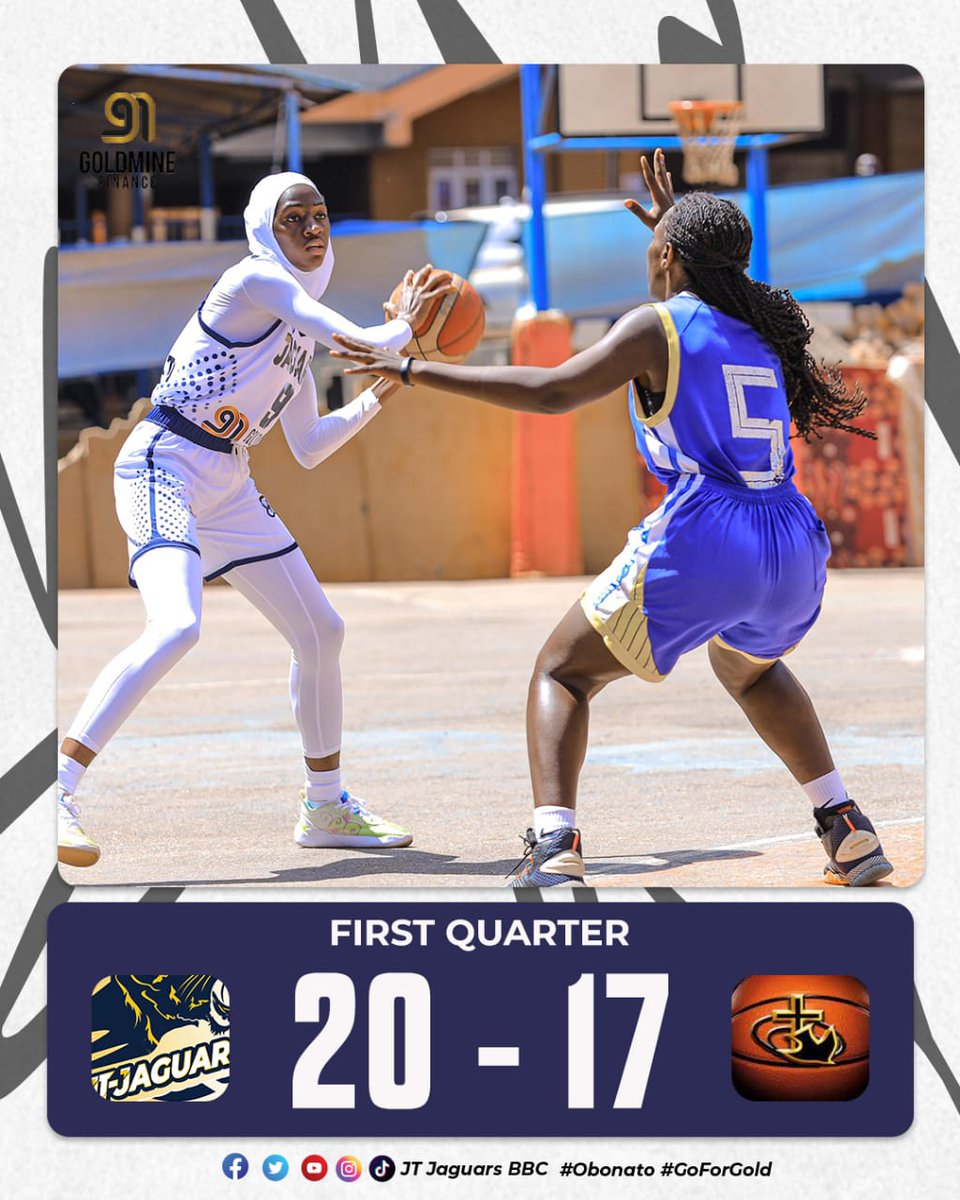 3 points lead in the first 10 minutes 

#OBONATO || #GoforGold || #GoldmineFinance || #WhiteJaguars